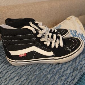 Vans Pro Black and White Skate Shoes